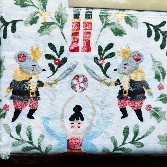 Cupcakes & Cashmere Nutcracker Ballet Cotton Sheet Set - FULL SIZE  all COTTON - Picture 2 of 7